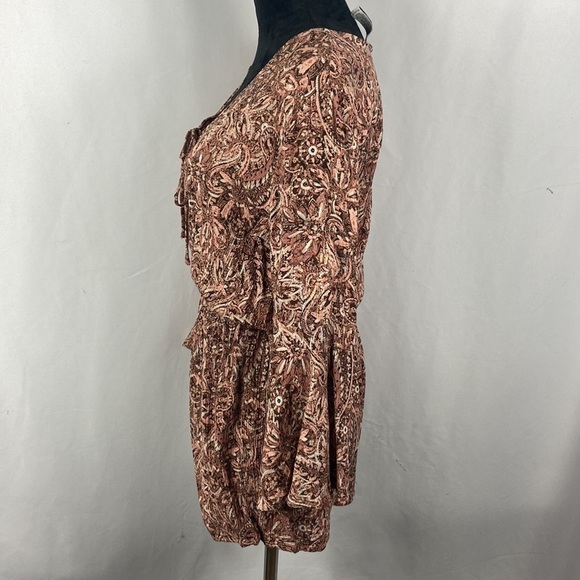 American Rag Paisley Print Romper with Bell Sleeves - Picture 4 of 9